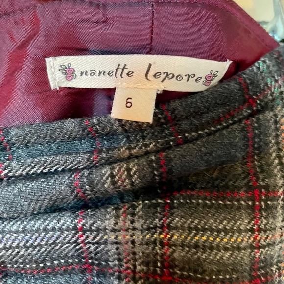 Nanette Lepore Anthropology plaid wool midi skirt NEVER WORN NWOT A+ sz 6 - Picture 9 of 14